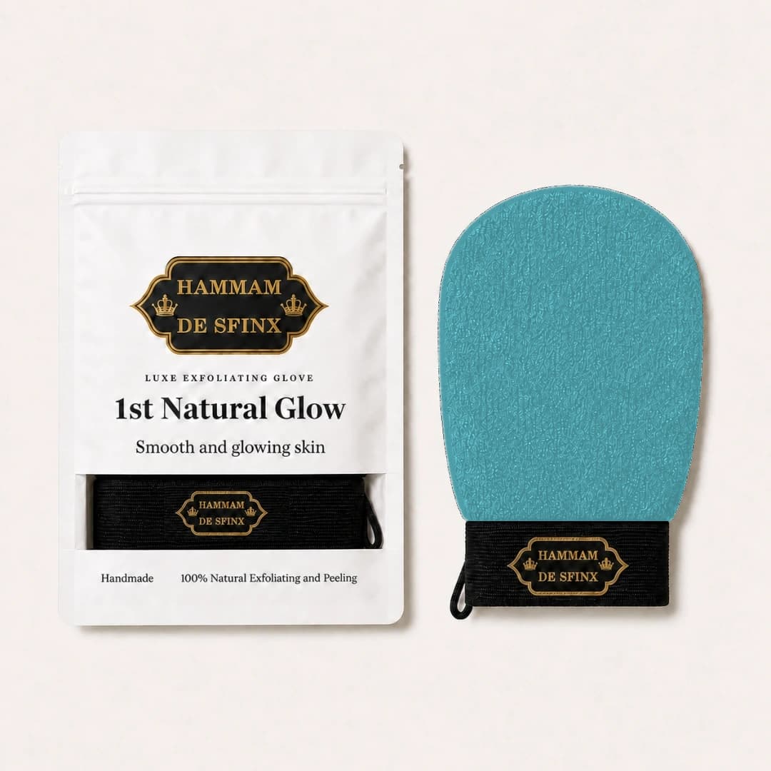 HDS Moroccan scrub glove Turquoise