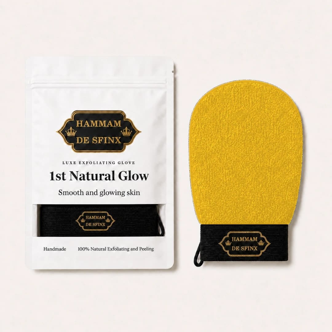 HDS Moroccan scrub glove Mustard yellow
